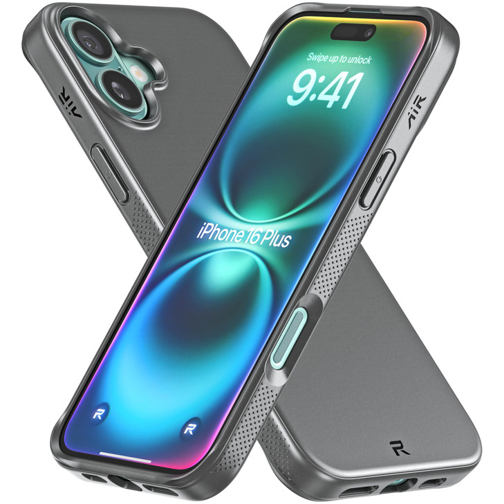 REBEL Air Case for iPhone 16 Plus Air Series Compatible With MagSafe Strong Magnets Grippy Sides Slim Lightweight TPU Co
