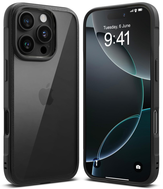 Ringke Fusion Bold for iPhone 16 Pro Max Case Textured Sides for Grip AntiYellowing Technology Clear Back to Show Phone