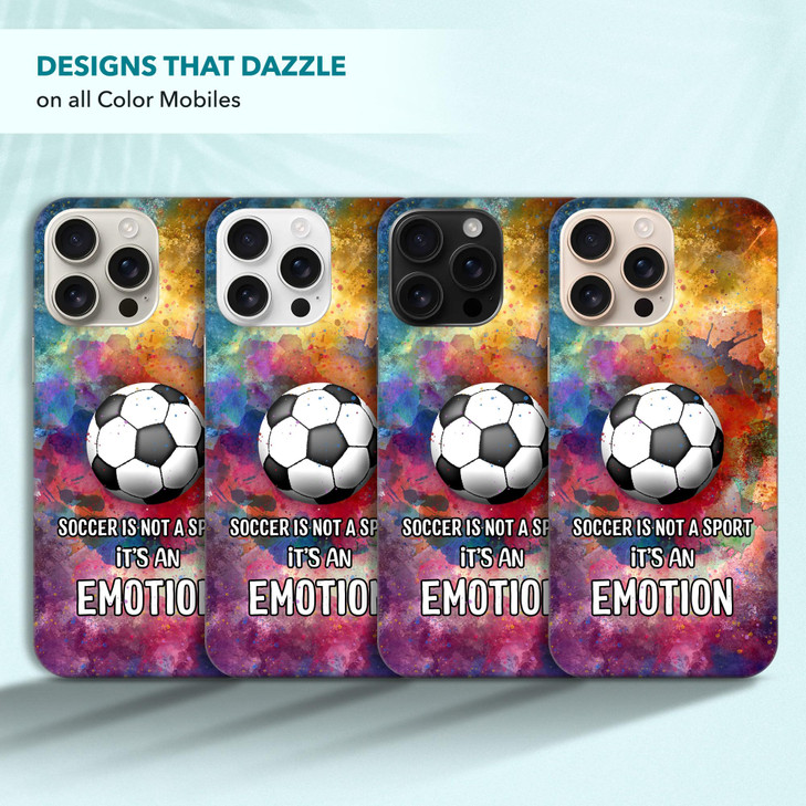 SuzaCase Back Case for iPhone 16 Pro Max iPhone 16 Pro Max Case Stylish Soccerball Watercolor Splashed Design Printed Sl