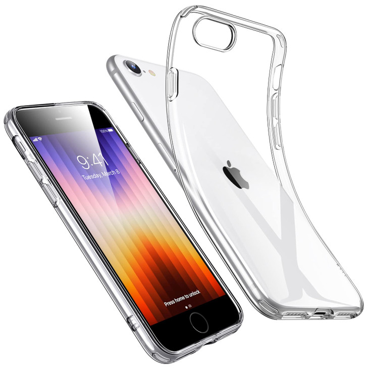 ESR for iPhone SE Case 202220203rd2rdfor iPhone 87 Case Thin Soft TPU Transparent Protective Cover Yellowing Resistant Z