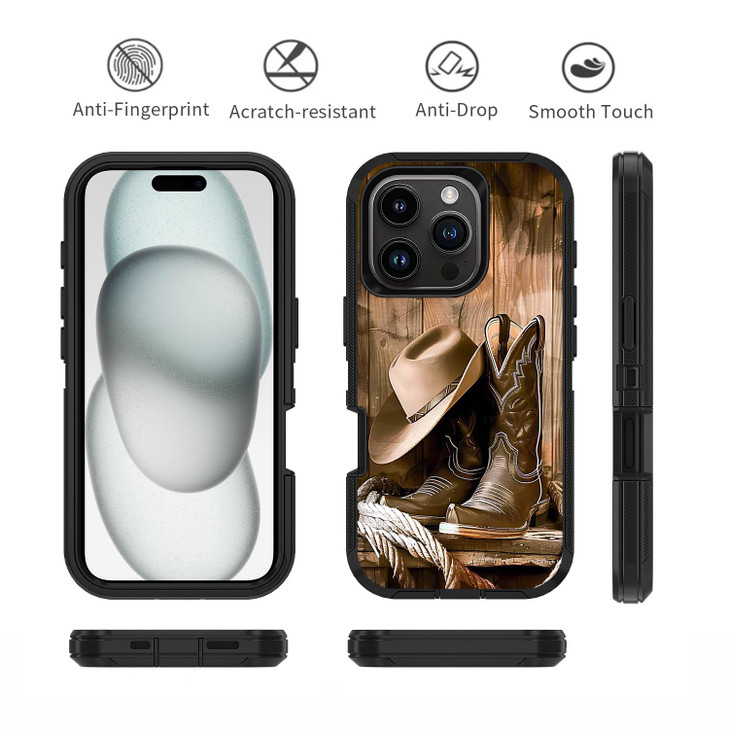 FVAENDHIO for iPhone 16 Pro Max CaseHeavy Duty 3 in 1 Hybrid Military Grade Shockproof Drop FullBody Protective Cover fo