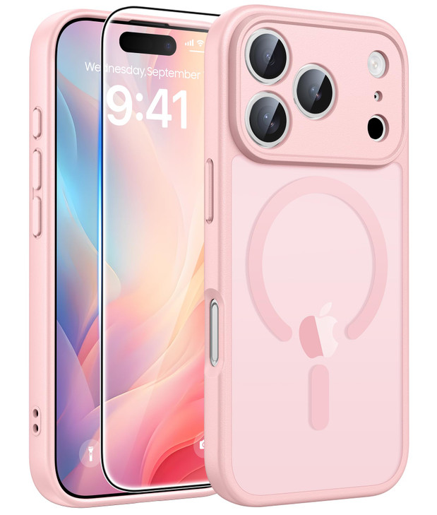 FNTCASE for iPhone 17 ProMax Case Compatible with Magsafe Translucent Matte Cases with Full Camera Protection Screen Pro