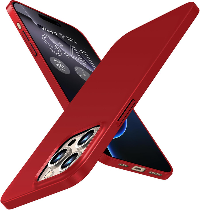 Gxmeuie for iPhone 16 Pro 5G Ultra Thin Case Silky TouchAntiFingerprint 16 Pro Slim Hard PC Matte Back Cover AntiScratch
