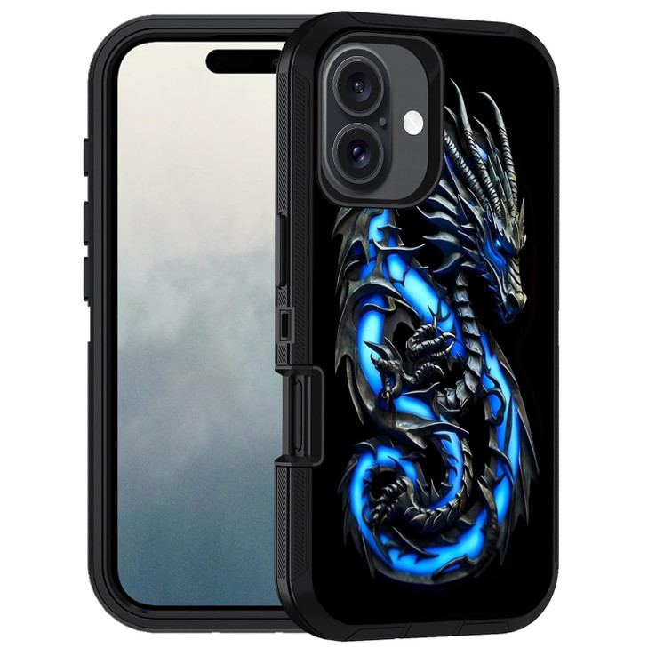 FQTBCEARI Designed for iPhone 16 Case Military Grade Heavy Duty 3Layer Shockproof Drop FullBody Protective Phone Cover f