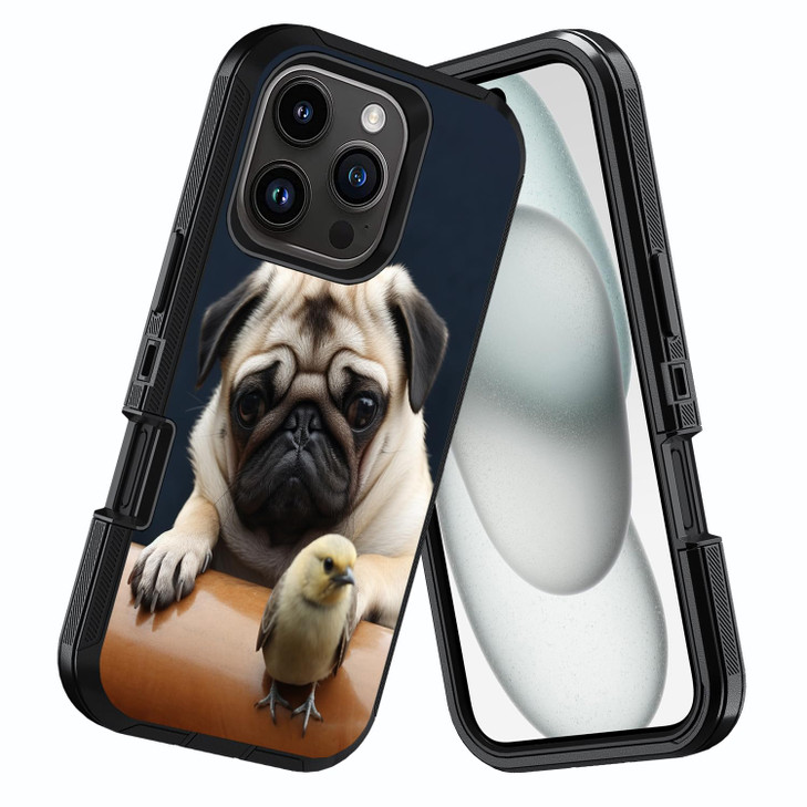 DEHJYYIJUY Designed for iPhone 16 Pro Max Case Shockproof DustDrop Proof 3Layer Heavy Duty Full Body Rugged Protective C