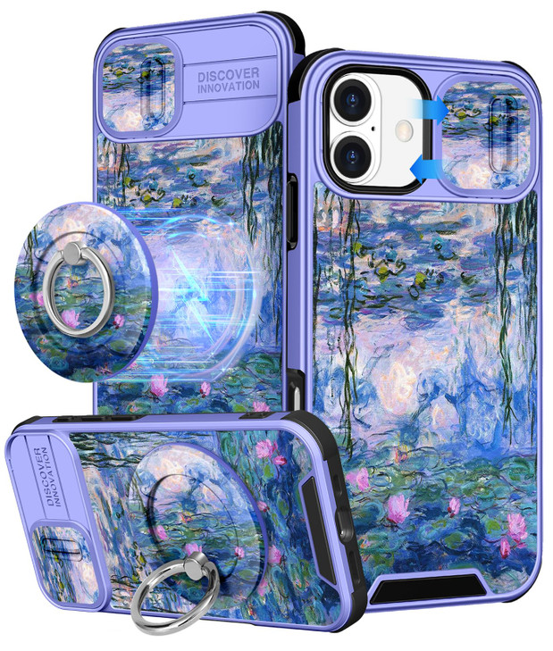 Buleens for iPhone 16 Plus Case 67 Inch with Ring Stand Camera Cover Aesthetic Cute Designed Women Girl Girly Pretty Kaw