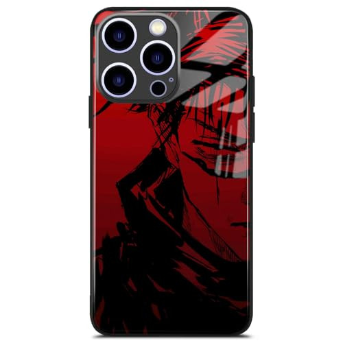 Akatxezy Anime Manga Case for iPhone 15 Pro Max Anime Role Pattern HD Print Slim Shockproof TPU Protective Phone Cover