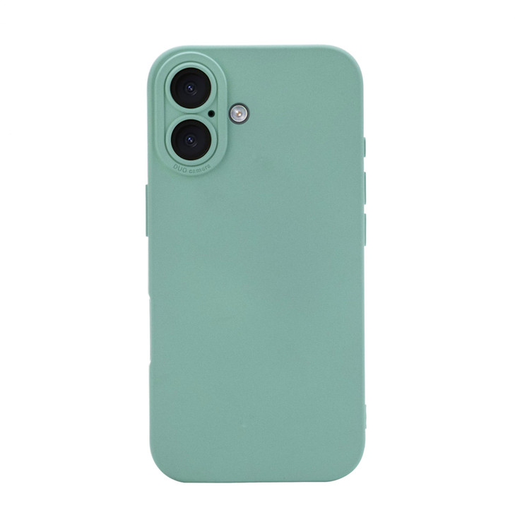 LOOKSEVEN for iPhone 16 Case Green Silicone TPU Rubber Back Cover Case Compatible for iPhone 16 61 inch