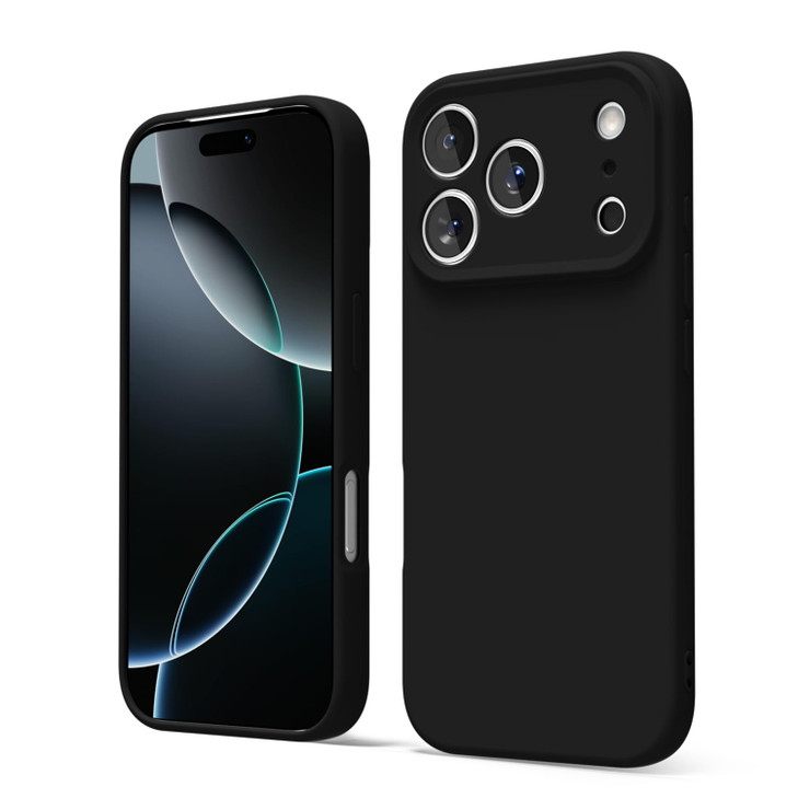 oakxco for iPhone 17 Pro Phone Case Liquid Silicone Cute Thin Slim Grip Soft Rubber Gel for Women Men Smooth Matte TPU P