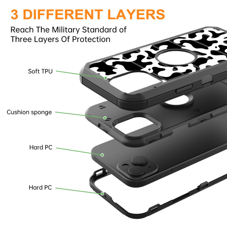 smauncucn for iPhone 15 Plus CaseFull Body Shockproof Drop Protection Dust Proof Heavy Duty 3Layer Military Rugged Durab