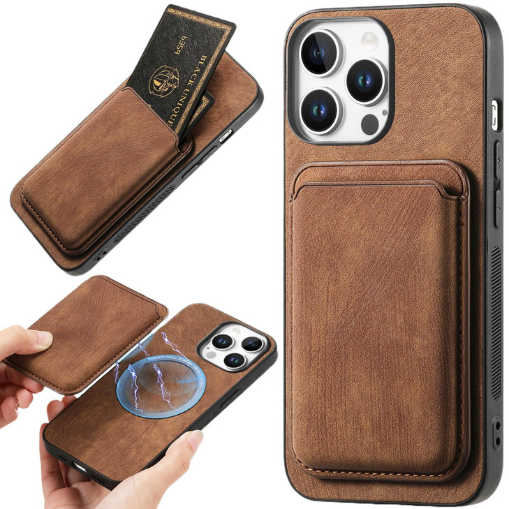 CCSmall Wallet Case for Apple iPhone 16 Pro Max for Men Women Detachable Magnetic Wallet Phone Case with Card Slot Holde