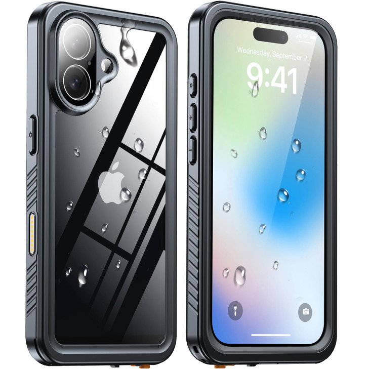 ANTSHARE for iPhone 17 Case IP68 Waterproof Shockproof Case Builtin Screen Protector 12 FT Military Dropproof Full Body