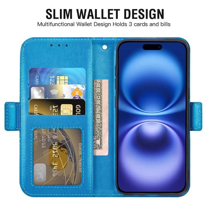 Asuwish Compatible with iPhone 16 61 inch Wallet Case and Tempered Glass Screen Protector Leather Flip Credit Card Holde