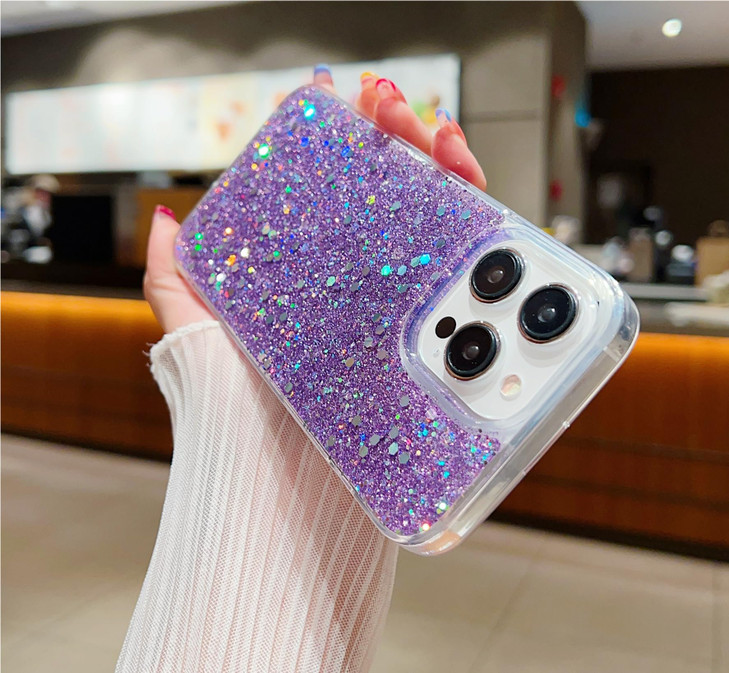 YTanazing for iPhone 16 Pro Glitter Case Cute Sparkle Bling Shiny Diamond Women Girls Cases Rubber Slim Shockproof Drop