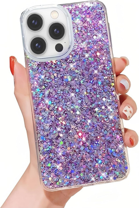 YTanazing for iPhone 16 Pro Max Glitter Case Cute Sparkle Bling Shiny Diamond Women Girls Cases Rubber Slim Shockproof D