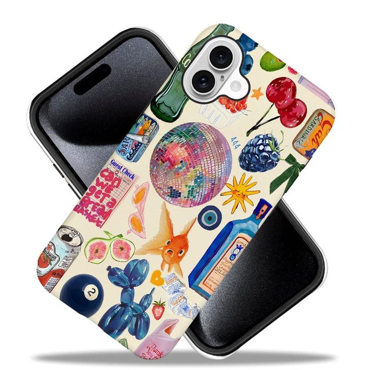 Generic Compatible with for iPhone 16 PlusEuropean Collage Lovely Phone Case for Girl Women Boy MenScratch Resistant Sho