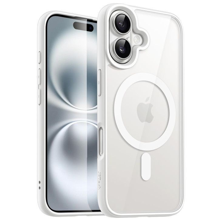 JETech Magnetic Case for iPhone 16 61Inch Compatible with MagSafe Shockproof Phone Bumper Cover Solid Color Matte TPU Fr