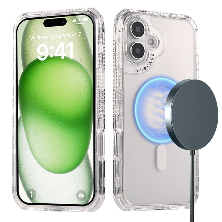 Monwutong Slim Case Compatible with MagSafe for iPhone 16 PlusMilitary Grade Drop Protection Magnetic Case with Screen a