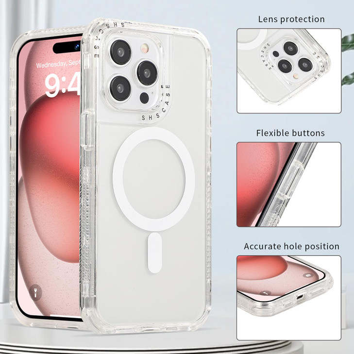 Monwutong Slim Case Compatible with MagSafe for iPhone 16 Pro MaxMilitary Grade Drop Protection Magnetic Case with Scree