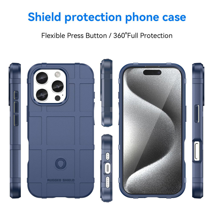 Monwutong Slim Fit Case for iPhone 16 ProRugged Shield Outdoor Durable Phone CaseMilitary Grade AntiDrop Protection and
