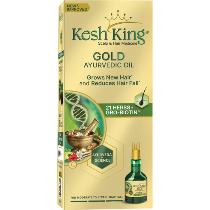 Kesh King Ayurvedic Hair Oil | Herbal Oil with Bhringraj & Amla | Enhance Hair Growth | Reduce Hairfall | Nourishes Scalp | Provides Long & Thick Hai