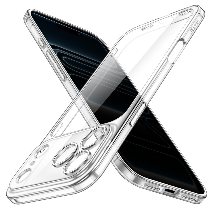 JETech Slim Case for iPhone 17 Pro 63Inch with Camera Lens Full Protection UltraThin Lightweight Clear Minimalist Protec