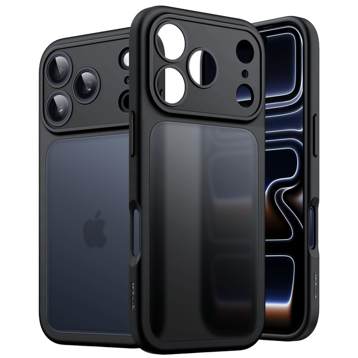 JETech Matte Case for iPhone 17 Pro 63Inch Shockproof Military Grade Drop Protection Full Camera Lens Protection Frosted