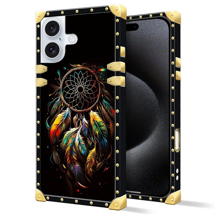 DAIZAG Compatible with iPhone 16 Plus CaseDark Dream Catcher Four Corners with Bumper Shockproof AntiScratch Protection