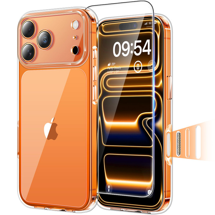 TAURI for iPhone 17 Pro Max Case Camera Control Full Camera Protection with Screen Protector MilitaryGrade Protection Sh