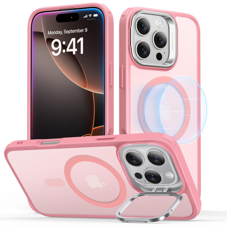 ESR for iPhone 16 Pro Max Case Compatible with MagSafe MilitaryGrade Protective Case Builtin Stash Stand Phone Case Scra