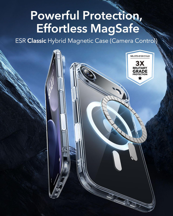 ESR for iPhone Air Case Camera Control Compatible with MagSafe Shockproof MilitaryGrade Protection Magnetic Phone Case f