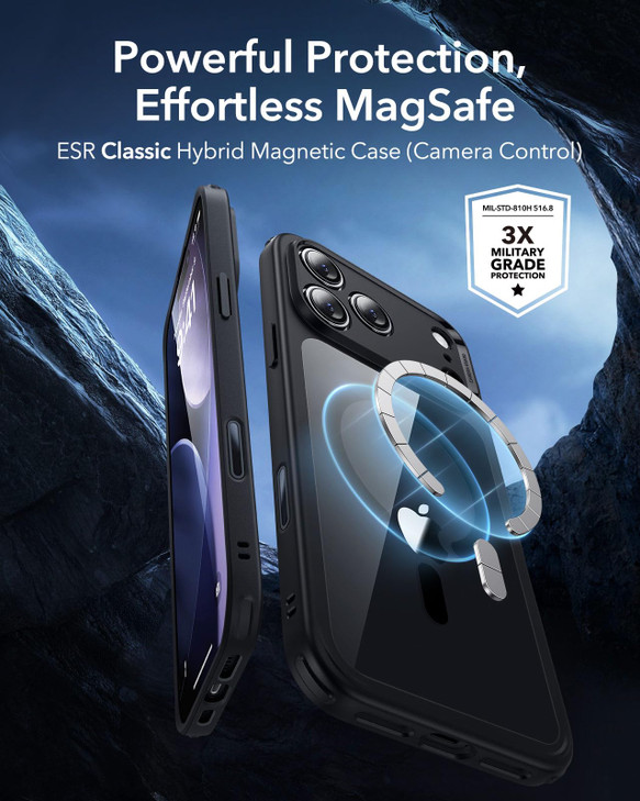 ESR for iPhone 17 Pro Max Case Camera Control Compatible with MagSafe Shockof MilitaryGrade tection Magnetic Phone Case