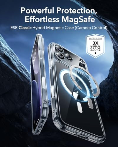 ESR for iPhone 17 Pro Case Camera Control Compatible with MagSafe Shockproof MilitaryGrade Protection Magnetic Phone Cas