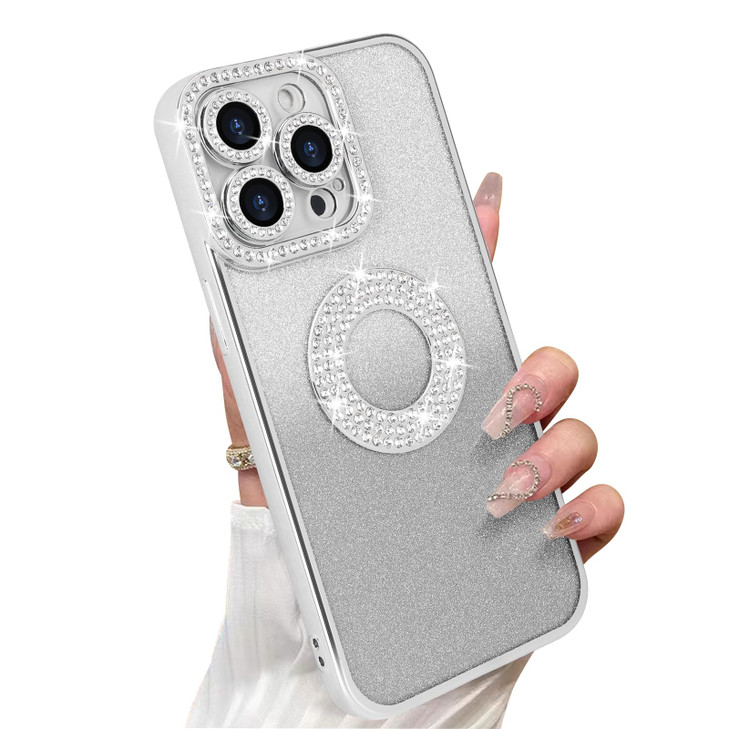 Losin for iPhone 16 Pro Max Bling Case Women Girls Luxury Gradient Glitter Diamond Case Sparkle Rhinestone Camera Lens P