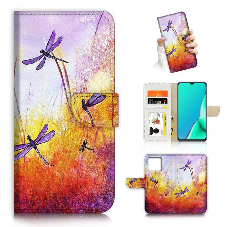 for iPhone 16 Pro Max Designed Flip Wallet Phone Case Cover A21092 Dragonfly
