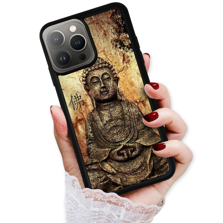 for iPhone 16 Pro Durable Protective Soft Back Case Phone Cover HOT12125 Buddha