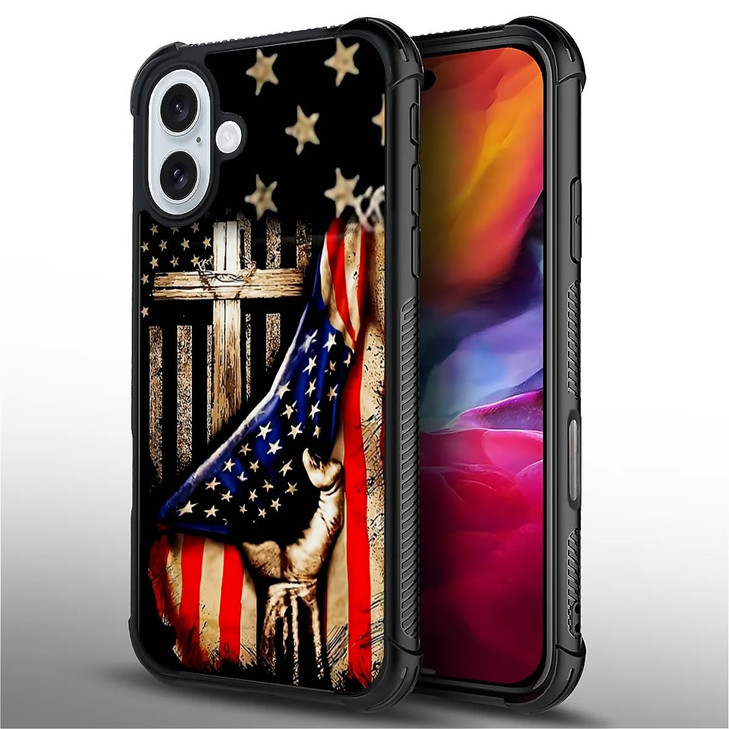 DAIZAG Compatible with iPhone 16 Plus CaseAllRound Protection Shockproof AntiScratches TPU CoverCases for Man WomanWoode