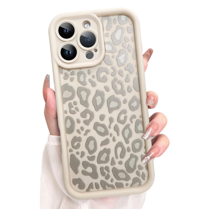 KANGHAR Case for iPhone 16 Pro Max Leopard Printed Pattern Cute Cheetah Phone Case Soft TPU Shockproof Protective Cover
