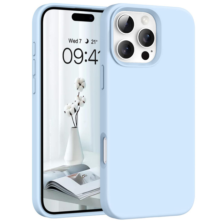 Telaso for iPhone 16 Pro Case iPhone 16 Pro Liquid Silicone Phone Case Compatible with Magsafe with Microfiber Lining Pr