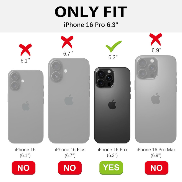 Telaso for iPhone 16 Pro Case iPhone 16 Pro Liquid Silicone Phone Case Compatible with Magsafe with Microfiber Lining Pr