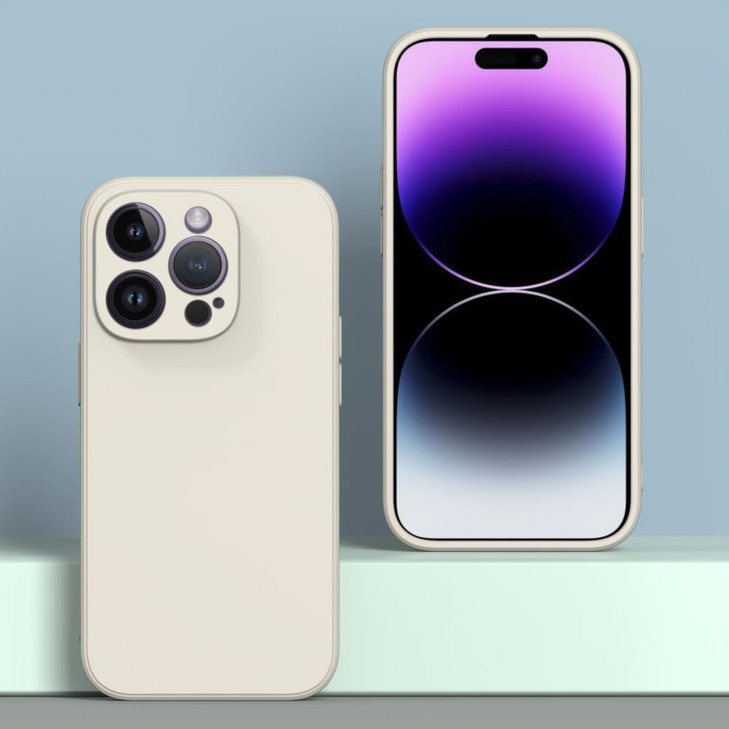 WOGROO for iPhone 16 Pro Case White Scratch Resistant with Soft Touch Slim Thin Phone Cover for iPhone 16 Pro