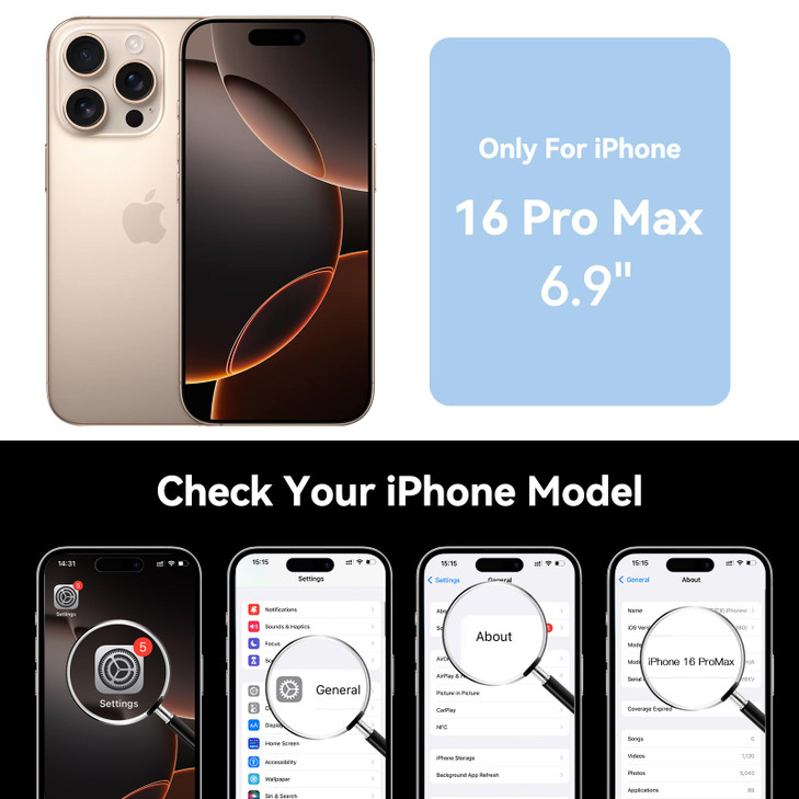 NEWDERY Upgraded Battery Case for iPhone 16 Pro Max 8000mAh USBC Portable Power Bank CarPlay Sync Data Supported Recharg
