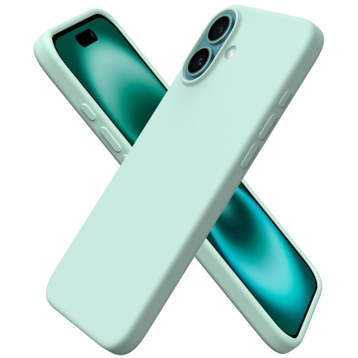 ORNARTO Compatible with iPhone 16 Plus Case 67 Slim Liquid Silicone 3 Layers Full Covered Soft Gel Rubber Phone Case Pro