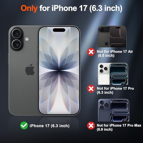 SUPFINE Magnetic for iPhone 17 Case Compatible with MagSafeMilitary Grade Drop Protection Translucent Matte Shockproof w