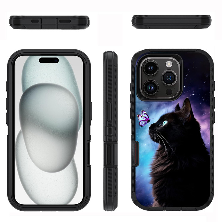 FQTBCEARI Designed for iPhone 16 Pro Max Case Military Grade Heavy Duty 3Layer Shockproof Drop FullBody Protective Phone