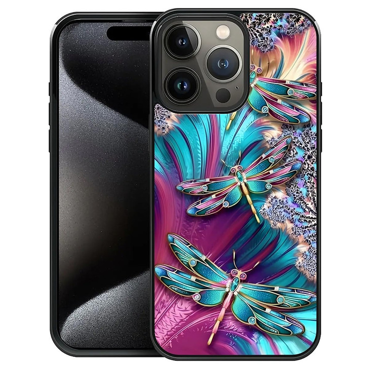 ZHEGAILIAN Compatible with iPhone 16 Pro Max CasePattern Design Hard PC Back Cover NonSlip Soft TPU Protective Case for