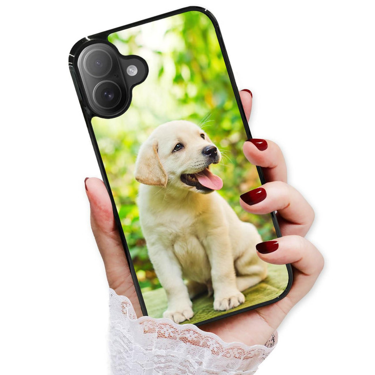 AjourTek for iPhone 16 Plus Durable Protective Soft Back Case Phone Cover HOT12959 Puppy Dog Labrador 12959