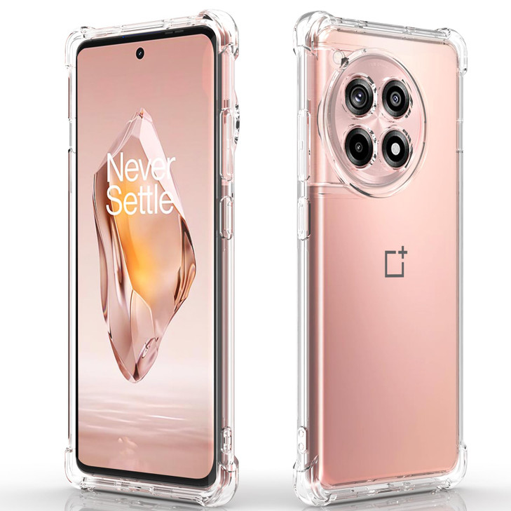 Osophter for Oneplus 12R Case Oneplus Ace 3 5G Case Clear Reinforced Corners TPU Flexible for Oneplus 12R 5G Phone Cover
