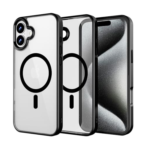 PinLiSheng Magnetic for iPhone 16 Plus Case AntiYellowing Compatible with Magsafe Military Grade Protection Shockproof C
