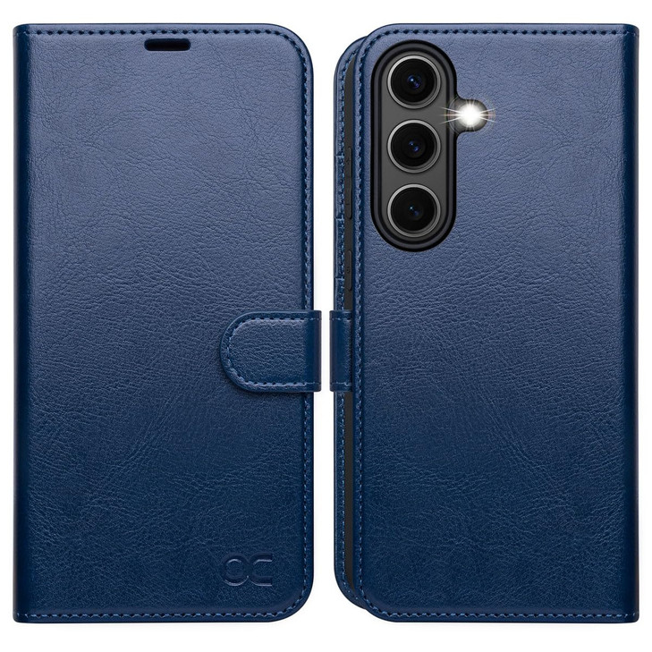 OCASE Compatible with Galaxy S25 Wallet Case PU Leather Flip Folio Case with Card Holders RFID Blocking Kickstand Shockp